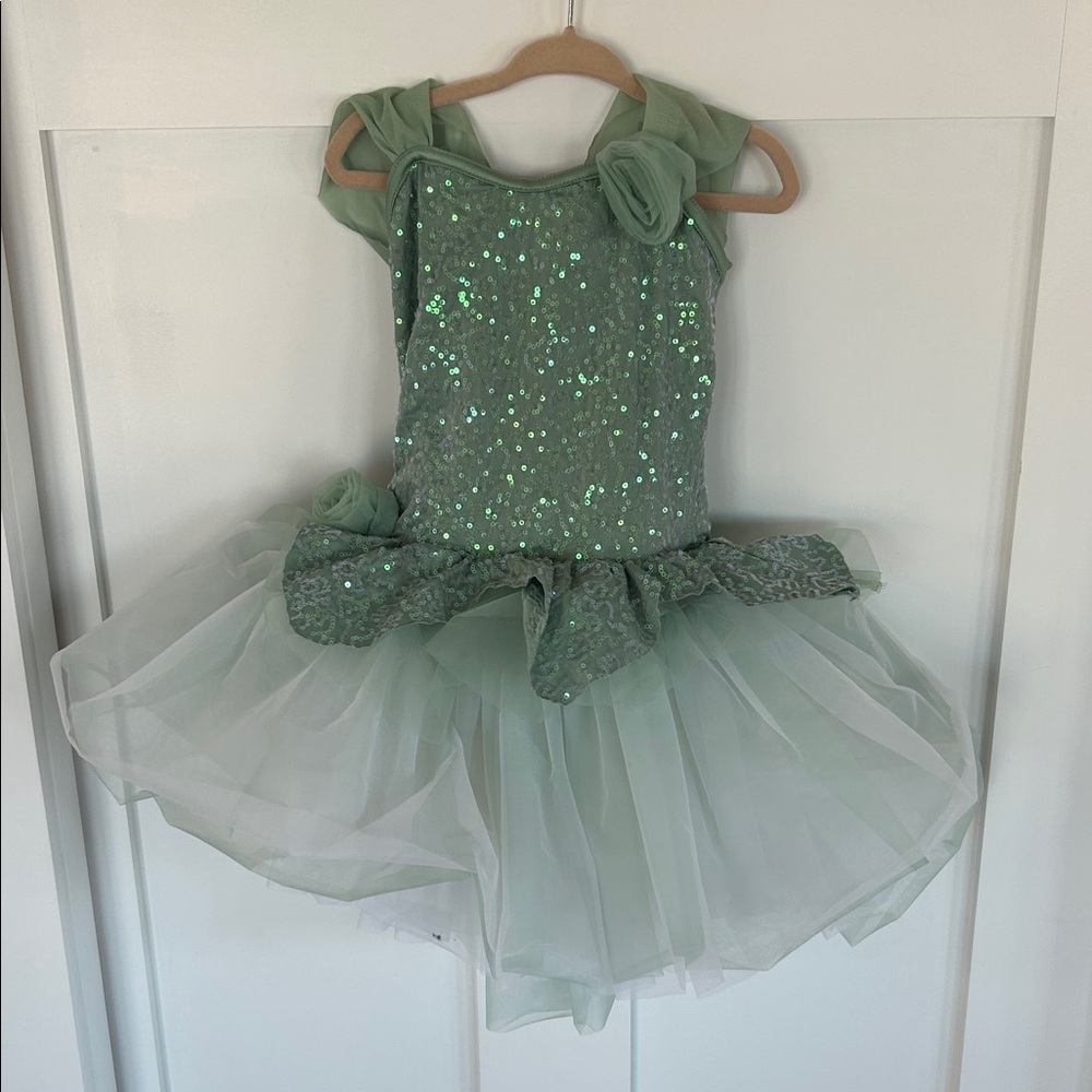 Weissman Sparkling Green Sequin Dance Costume